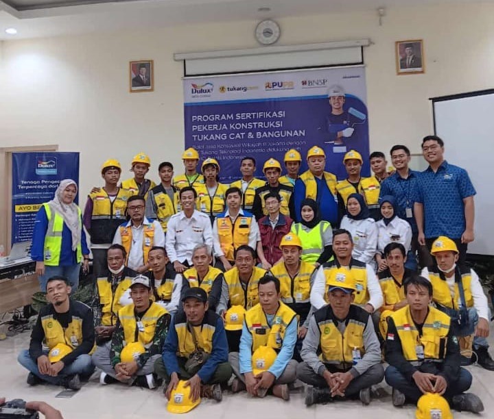 Uji Sertifikasi Kompetensi Tukang Cat Bangunan Gedung Jenjang 1 Sukses Digelar di Balai Jasa Konstruksi Wilayah 3 Jakarta